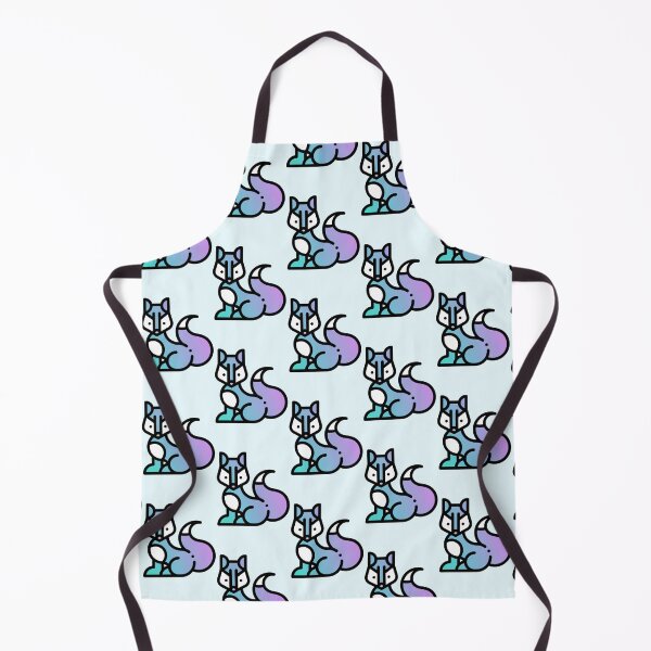 Item preview, Elegant blue/purple fox designed and sold by Camilla Wynter.