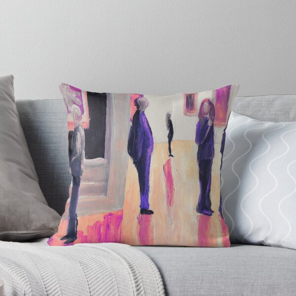 Item preview, Painting of people in a museum designed and sold by oanaunciuleanu.