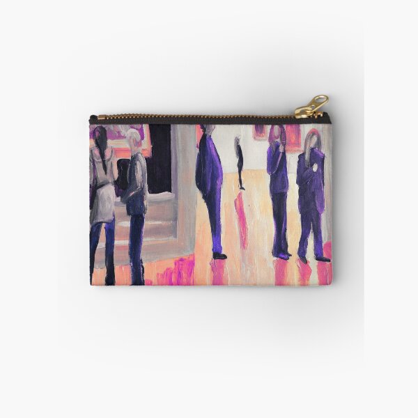 Item preview, Painting of people in a museum designed and sold by oanaunciuleanu.