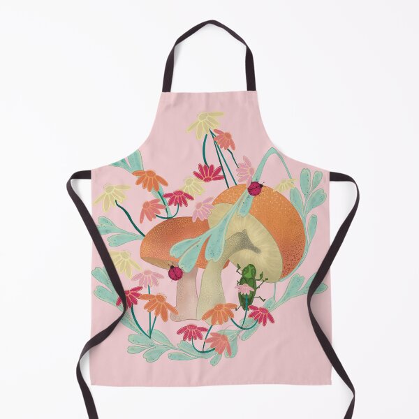 Item preview, Mushroom Pink Garden Bugs designed and sold by GalapaTales.