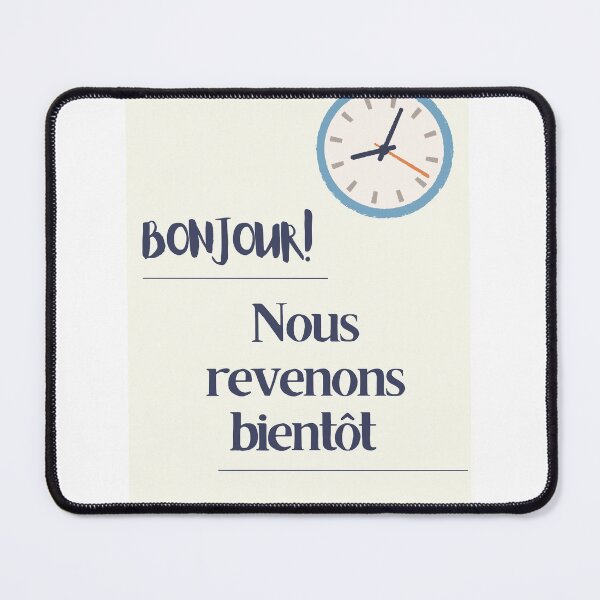 Item preview, Come Back soon Signboard (French) Reveneons bientôt Enseigne designed and sold by lord-graphic.