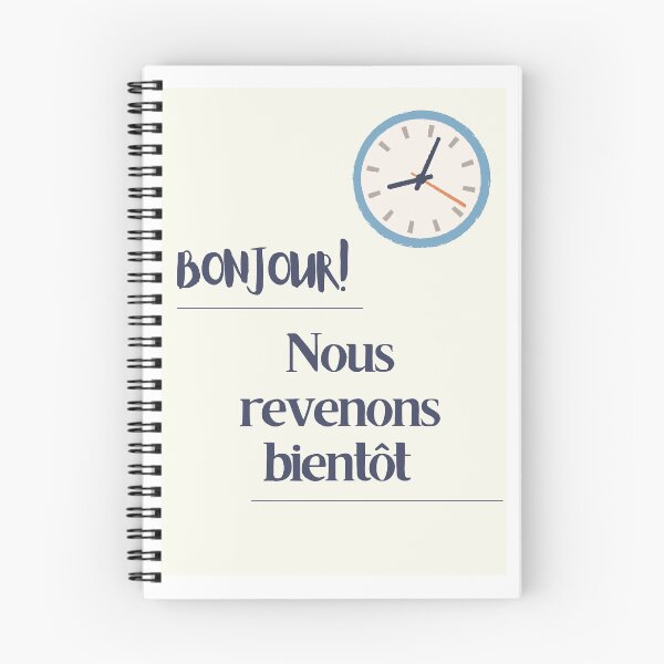 Item preview, Come Back soon Signboard (French) Reveneons bientôt Enseigne designed and sold by lord-graphic.