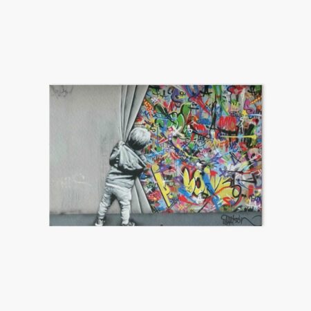 Behind The Curtain - Martin Whatson - Modern Stencil Graffiti Urban Art  Poster for Sale by Teecha