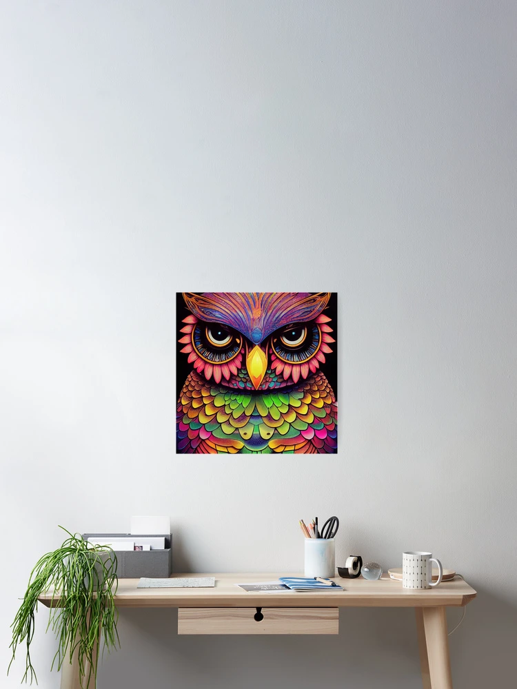 Imagen 2 de 3, Póster con la obra Animal Magic: Owls, diseñada y vendida por ThinkFun! Design.