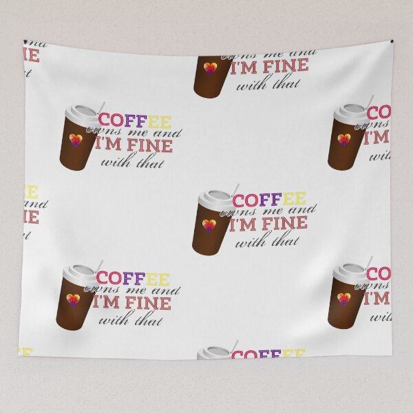 Item preview, Coffee caffeine decaf funny coffee latte qoutes designed and sold by Fumar3065.