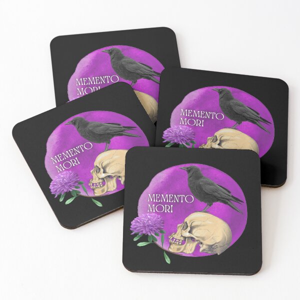 Item preview, Crow and Skull to remember us  about Memento Mori designed and sold by lucyshome.
