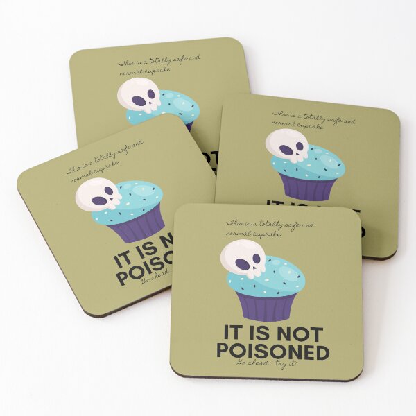 Item preview, Totally Safe Cupcake — Funny Dark Humor Cupcake Design designed and sold by StudioSamanthaa.