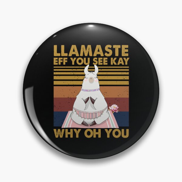 Item preview, Llamaste EFF You See Kay Why Oh You funny yoga vintage cute designed and sold by elizabethdawnn.