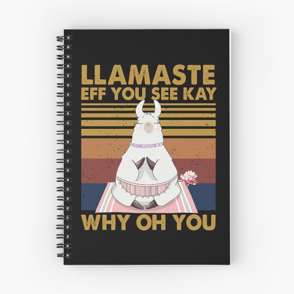Item preview, Llamaste EFF You See Kay Why Oh You funny yoga vintage cute designed and sold by elizabethdawnn.