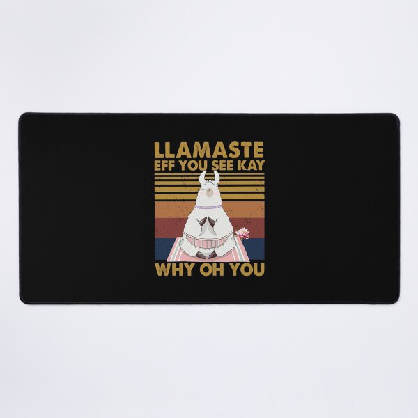 Item preview, Llamaste EFF You See Kay Why Oh You funny yoga vintage cute designed and sold by elizabethdawnn.