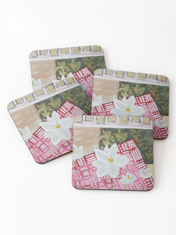 Imagen 1 de 5, Posavasos (lote de 4) con la obra Magnolia, diseñada y vendida por RudyYoder.