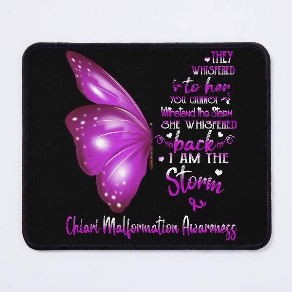 Item preview, She Whispered Back I Am The Storm Chiari Malformation Awareness Butterfly designed and sold by frechettee.