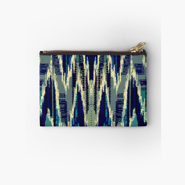 Item preview, Scandinavian Ikat Pattern, Ethnic Aztec Pattern, Abstract, Diamond Shape, Navy Gold designed and sold by MyArt23.