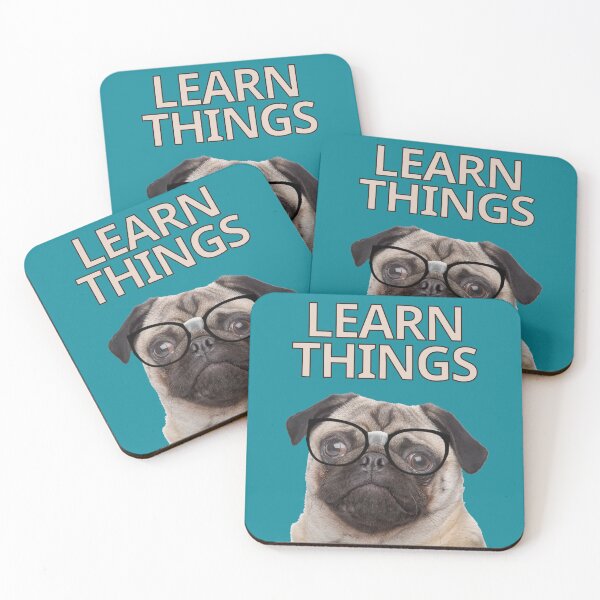 Item preview, Learn Things Pug Dog designed and sold by FlippinTurtles.