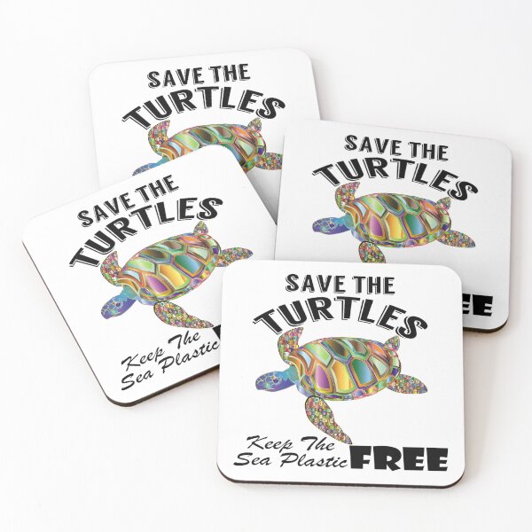 Item preview, Save the turtles keep the sea plastic free shirts, Save the turtles keep the sea plastic free masks, Save the turtles keep the sea plastic free stickers  designed and sold by Poussyarts.