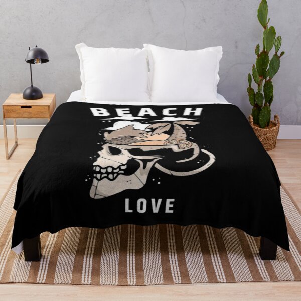 Item preview, Beach Love Skull With Island designed and sold by SamirElh77.