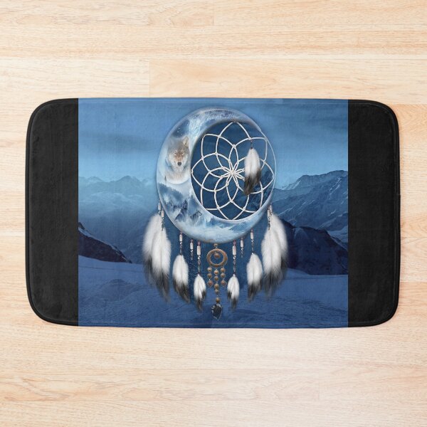 Item preview, Wolf Dreamcatcher art watercolor designed and sold by AlwineSeidel.