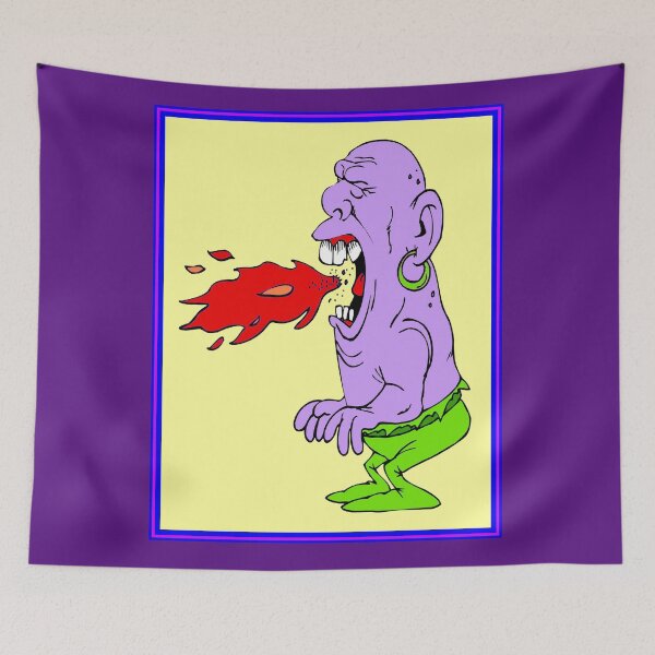 Item preview, FIRE BREATHING OGRE : Fantasy Abstract Cartoon Print designed and sold by posterbobs.