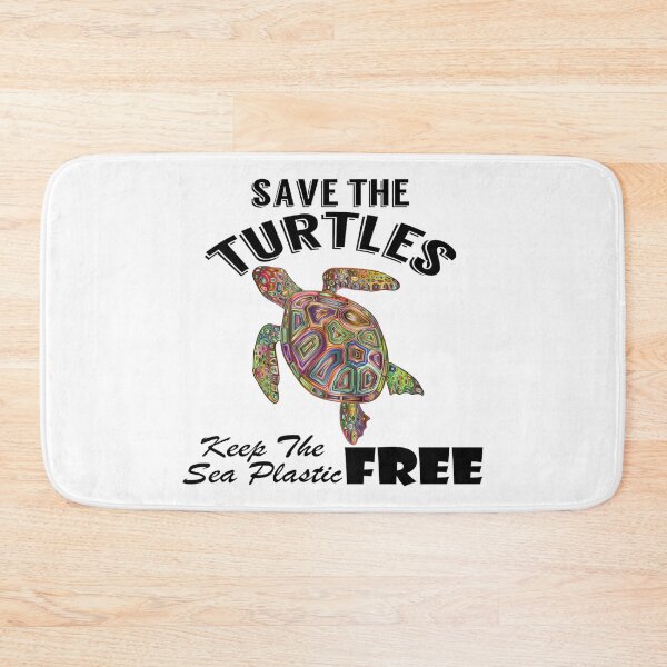 Item preview, Save the turtles keep the sea plastic free shirts, Save the turtles keep the sea plastic free masks, Save the turtles keep the sea plastic free stickers  designed and sold by Poussyarts.