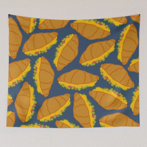 Item preview, Medium croissant sandwich pattern 2 designed and sold by LemonCreamyyyy.