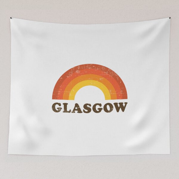 Item preview, Retro Vintage Glasgow Rainbow Scotland UK Souvenir designed and sold by Delightfully Cynical.