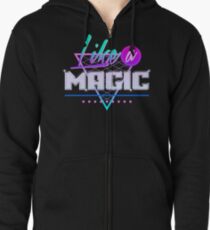 Like a Magic (Black Background) Zipped Hoodie