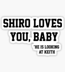 Shiro Loves You, Baby Sticker