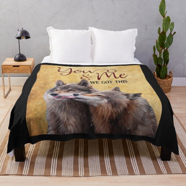 Item preview, Wolf Couple You And Me We Got This vintage designed and sold by AlwineSeidel.