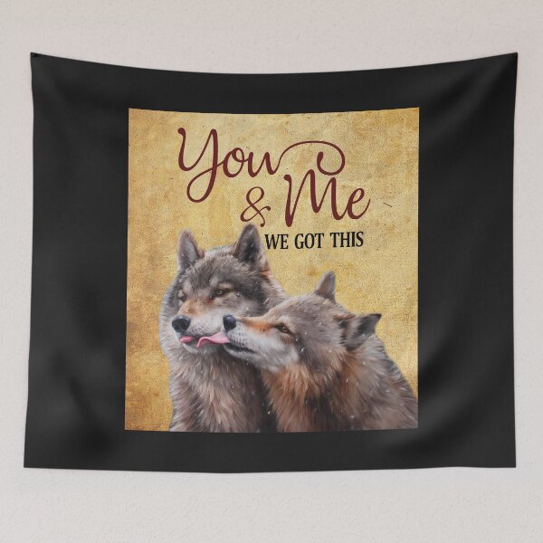 Item preview, Wolf Couple You And Me We Got This vintage designed and sold by AlwineSeidel.