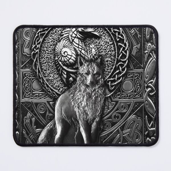 Item preview, Viking Wolf Raven Metal Style classic designed and sold by AlwineSeidel.