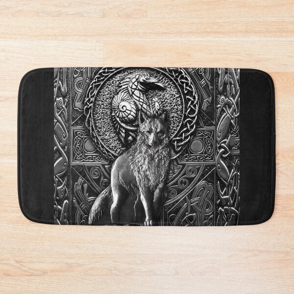 Item preview, Viking Wolf Raven Metal Style classic designed and sold by AlwineSeidel.