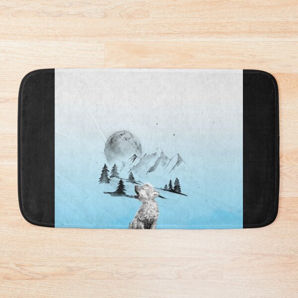 Item preview, Baby Wolf Angel background watercolor designed and sold by AlwineSeidel.