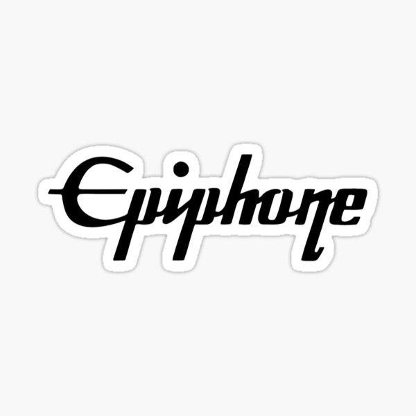 TAMAÑO DE OEM Guitarra Epiphone logotipo de cabezal 1 & 2 coronas Etiqueta troquelada METALIZADA 