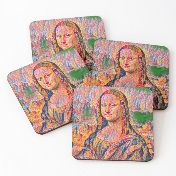 Item preview, "Mona Lisa (55)" an iconic Renaissance painting reimagined. designed and sold by thalasson.