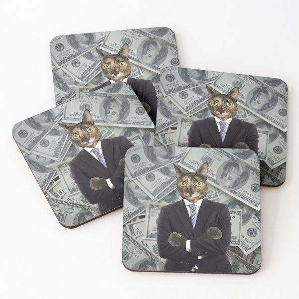 Item preview, millionaire businessman cat designed and sold by uchix.