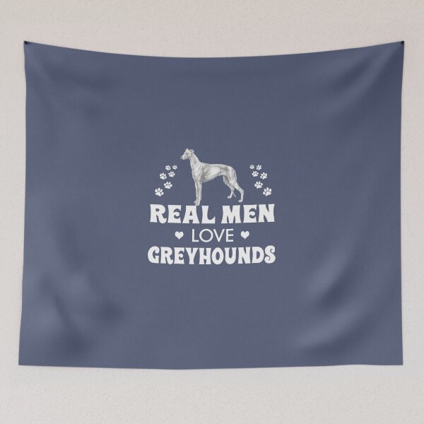 Item preview, Real Men Love Greyhounds  designed and sold by AlwaysAwesome.
