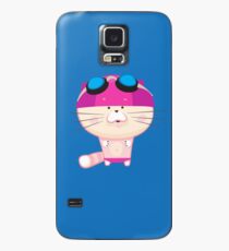 Nette Katze geht schwimmen Hülle & Skin für Samsung Galaxy