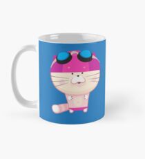 Nette Katze geht schwimmen Tasse