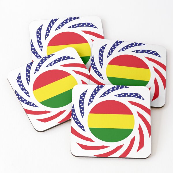 Item preview, Bolivian American Multinational Patriot Flag Series designed and sold by Carbon-Fibre Media.