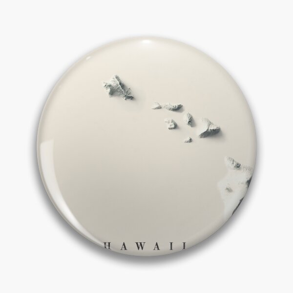 Item preview, Hawaii Shaded Relief Map 3D digitally-rendered designed and sold by ThinkAboutMaps.