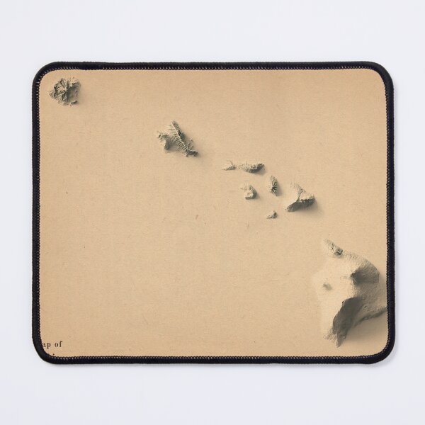 Item preview, Hawaii Shaded Relief Map 3D digitally-rendered designed and sold by ThinkAboutMaps.