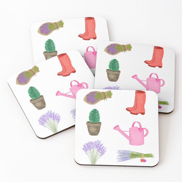 Item preview, Provence style set, lavender, garden, rubber boots, watering can designed and sold by Verchikowl.