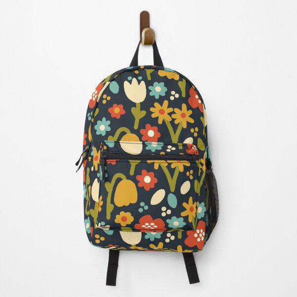 Item preview, Retro Playful Meadow on Blue designed and sold by KathrinLegg.