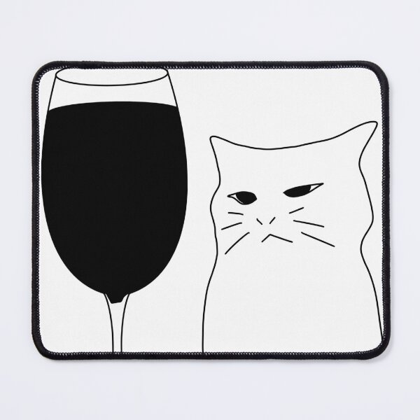 Item preview, cat meme “wine cat” designed and sold by Wamsjams.