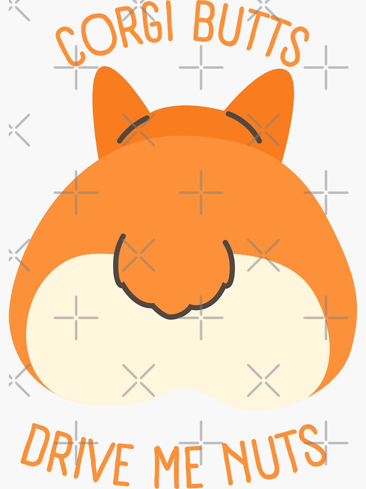 Butts Drive me Nuts" Sticker for Sale by KawaiiDreamland