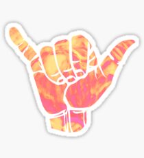 Trippy Shaka Design Sticker