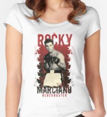 Camiseta entallada de cuello ancho Rocky Marciano (The Brockton Blockbuster)