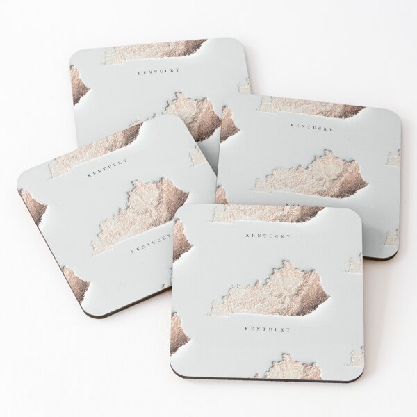 Item preview, Kentucky Shaded Relief Map 3D digitally-rendered designed and sold by ThinkAboutMaps.