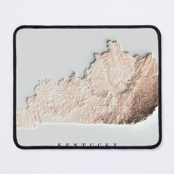 Item preview, Kentucky Shaded Relief Map 3D digitally-rendered designed and sold by ThinkAboutMaps.