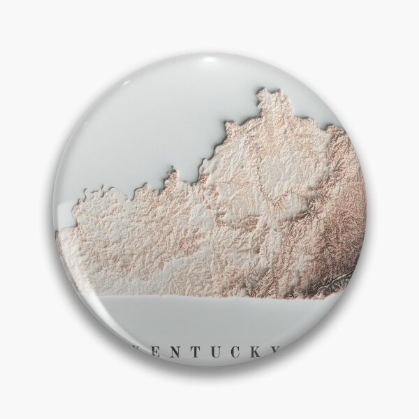 Item preview, Kentucky Shaded Relief Map 3D digitally-rendered designed and sold by ThinkAboutMaps.